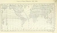 An illustration from Admiralty Manual for the Deviations of the Compass. Originally edited in 1862 by F. J. Evans ... and Archibald Smith ... Sixth edition. Published by order of ... the Admiralty. [With plates (1893)