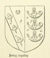 Picture 27 of 50 from The Visitation of Suffolk, made by William Hervey [in 1561] ... With additions from ... Jermyn, Davy, and other MSS. &c. Edited by J. J. Howard. [Extracted from “The East Anglian.” (1866), leaf 174