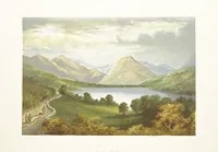 An illustration from English Lake Scenery. Illustrated with a series of coloured plates from drawings by A. F. Lydon (1880)
