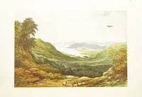 An illustration from English Lake Scenery. Illustrated with a series of coloured plates from drawings by A. F. Lydon (1880)