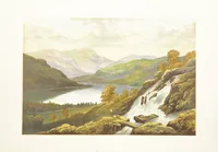 An illustration from English Lake Scenery. Illustrated with a series of coloured plates from drawings by A. F. Lydon (1880)