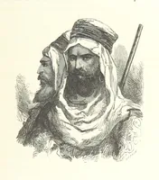 An illustration from Kabyles et Kroumirs ... Dessins de MM. Andrieux, Duhousset, C. Gosselin, II. Vogel, d'après le croquis de l'auteur. Gravure de F. Méaulle (1882)