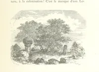 An illustration from Kabyles et Kroumirs ... Dessins de MM. Andrieux, Duhousset, C. Gosselin, II. Vogel, d'après le croquis de l'auteur. Gravure de F. Méaulle (1882)