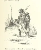 An illustration from Kabyles et Kroumirs ... Dessins de MM. Andrieux, Duhousset, C. Gosselin, II. Vogel, d'après le croquis de l'auteur. Gravure de F. Méaulle (1882)