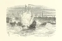 An illustration from Kabyles et Kroumirs ... Dessins de MM. Andrieux, Duhousset, C. Gosselin, II. Vogel, d'après le croquis de l'auteur. Gravure de F. Méaulle (1882)