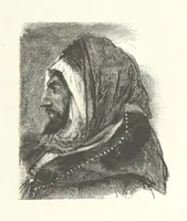 An illustration from Kabyles et Kroumirs ... Dessins de MM. Andrieux, Duhousset, C. Gosselin, II. Vogel, d'après le croquis de l'auteur. Gravure de F. Méaulle (1882)