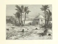 An illustration from Kabyles et Kroumirs ... Dessins de MM. Andrieux, Duhousset, C. Gosselin, II. Vogel, d'après le croquis de l'auteur. Gravure de F. Méaulle (1882)