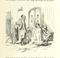 An illustration from Kabyles et Kroumirs ... Dessins de MM. Andrieux, Duhousset, C. Gosselin, II. Vogel, d'après le croquis de l'auteur. Gravure de F. Méaulle (1882)