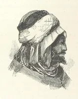 An illustration from Kabyles et Kroumirs ... Dessins de MM. Andrieux, Duhousset, C. Gosselin, II. Vogel, d'après le croquis de l'auteur. Gravure de F. Méaulle (1882)