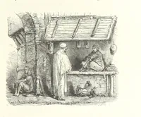 An illustration from Kabyles et Kroumirs ... Dessins de MM. Andrieux, Duhousset, C. Gosselin, II. Vogel, d'après le croquis de l'auteur. Gravure de F. Méaulle (1882)