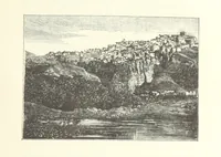 An illustration from Kabyles et Kroumirs ... Dessins de MM. Andrieux, Duhousset, C. Gosselin, II. Vogel, d'après le croquis de l'auteur. Gravure de F. Méaulle (1882)