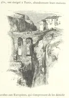 An illustration from Kabyles et Kroumirs ... Dessins de MM. Andrieux, Duhousset, C. Gosselin, II. Vogel, d'après le croquis de l'auteur. Gravure de F. Méaulle (1882)