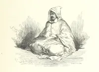 An illustration from Kabyles et Kroumirs ... Dessins de MM. Andrieux, Duhousset, C. Gosselin, II. Vogel, d'après le croquis de l'auteur. Gravure de F. Méaulle (1882)
