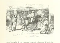 An illustration from Kabyles et Kroumirs ... Dessins de MM. Andrieux, Duhousset, C. Gosselin, II. Vogel, d'après le croquis de l'auteur. Gravure de F. Méaulle (1882)
