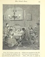 An illustration from Christmas Stories. Blade-O'-Grass, Golden Grain, and Bread and Cheese and Kisses (1874)