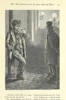 An illustration from Christmas Stories. Blade-O'-Grass, Golden Grain, and Bread and Cheese and Kisses (1874)