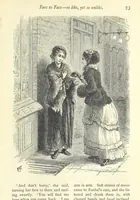 An illustration from Christmas Stories. Blade-O'-Grass, Golden Grain, and Bread and Cheese and Kisses (1874)