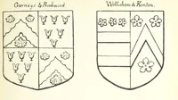Picture 25 of 49 from The Church Heraldry of Norfolk: a description of all coats of arms on brasses, monuments, etc., now to be found in the county. Illustrated ... With Notes from the inscriptions attached (1885), leaf 273