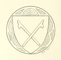 An illustration from The Church Heraldry of Norfolk: a description of all coats of arms on brasses, monuments, etc., now to be found in the county. Illustrated ... With Notes from the inscriptions attached (1885)