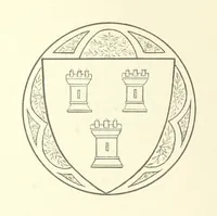 An illustration from The Church Heraldry of Norfolk: a description of all coats of arms on brasses, monuments, etc., now to be found in the county. Illustrated ... With Notes from the inscriptions attached (1885)