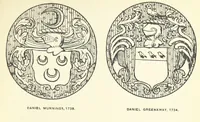 Picture 29 of 73 from The Church Heraldry of Norfolk: a description of all coats of arms on brasses, monuments, etc., now to be found in the county. Illustrated ... With Notes from the inscriptions attached (1885), leaf 237