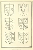 An illustration from The Church Heraldry of Norfolk: a description of all coats of arms on brasses, monuments, etc., now to be found in the county. Illustrated ... With Notes from the inscriptions attached (1885)