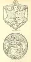 An illustration from The Church Heraldry of Norfolk: a description of all coats of arms on brasses, monuments, etc., now to be found in the county. Illustrated ... With Notes from the inscriptions attached (1885)
