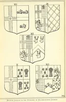 An illustration from The Church Heraldry of Norfolk: a description of all coats of arms on brasses, monuments, etc., now to be found in the county. Illustrated ... With Notes from the inscriptions attached (1885)