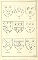 An illustration from The Church Heraldry of Norfolk: a description of all coats of arms on brasses, monuments, etc., now to be found in the county. Illustrated ... With Notes from the inscriptions attached (1885)