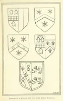 An illustration from The Church Heraldry of Norfolk: a description of all coats of arms on brasses, monuments, etc., now to be found in the county. Illustrated ... With Notes from the inscriptions attached (1885)