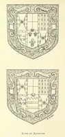 An illustration from The Church Heraldry of Norfolk: a description of all coats of arms on brasses, monuments, etc., now to be found in the county. Illustrated ... With Notes from the inscriptions attached (1885)
