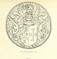 An illustration from The Church Heraldry of Norfolk: a description of all coats of arms on brasses, monuments, etc., now to be found in the county. Illustrated ... With Notes from the inscriptions attached (1885)