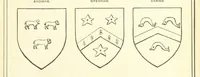 An illustration from The Church Heraldry of Norfolk: a description of all coats of arms on brasses, monuments, etc., now to be found in the county. Illustrated ... With Notes from the inscriptions attached (1885)