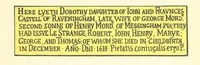 An illustration from The Church Heraldry of Norfolk: a description of all coats of arms on brasses, monuments, etc., now to be found in the county. Illustrated ... With Notes from the inscriptions attached (1885)