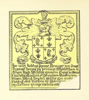 An illustration from The Church Heraldry of Norfolk: a description of all coats of arms on brasses, monuments, etc., now to be found in the county. Illustrated ... With Notes from the inscriptions attached (1885)