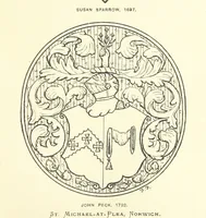 Picture 21 of 55 from The Church Heraldry of Norfolk: a description of all coats of arms on brasses, monuments, etc., now to be found in the county. Illustrated ... With Notes from the inscriptions attached (1885), leaf 137