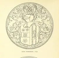 An illustration from The Church Heraldry of Norfolk: a description of all coats of arms on brasses, monuments, etc., now to be found in the county. Illustrated ... With Notes from the inscriptions attached (1885)