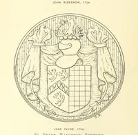 An illustration from The Church Heraldry of Norfolk: a description of all coats of arms on brasses, monuments, etc., now to be found in the county. Illustrated ... With Notes from the inscriptions attached (1885)