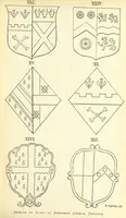 An illustration from The Church Heraldry of Norfolk: a description of all coats of arms on brasses, monuments, etc., now to be found in the county. Illustrated ... With Notes from the inscriptions attached (1885)