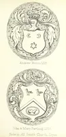 An illustration from The Church Heraldry of Norfolk: a description of all coats of arms on brasses, monuments, etc., now to be found in the county. Illustrated ... With Notes from the inscriptions attached (1885)