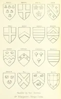 An illustration from The Church Heraldry of Norfolk: a description of all coats of arms on brasses, monuments, etc., now to be found in the county. Illustrated ... With Notes from the inscriptions attached (1885)