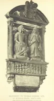 An illustration from The Church Heraldry of Norfolk: a description of all coats of arms on brasses, monuments, etc., now to be found in the county. Illustrated ... With Notes from the inscriptions attached (1885)