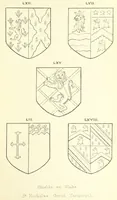 An illustration from The Church Heraldry of Norfolk: a description of all coats of arms on brasses, monuments, etc., now to be found in the county. Illustrated ... With Notes from the inscriptions attached (1885)