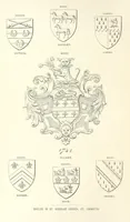An illustration from The Church Heraldry of Norfolk: a description of all coats of arms on brasses, monuments, etc., now to be found in the county. Illustrated ... With Notes from the inscriptions attached (1885)