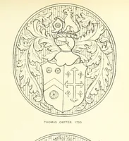 An illustration from The Church Heraldry of Norfolk: a description of all coats of arms on brasses, monuments, etc., now to be found in the county. Illustrated ... With Notes from the inscriptions attached (1885)