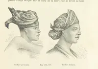 An illustration from Les Races Humaines ... Ouvrage illustré de 334 gravures dessinées sur bois, et de 8 chromo-lithographies, etc (1872)