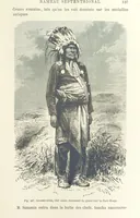 An illustration from Les Races Humaines ... Ouvrage illustré de 334 gravures dessinées sur bois, et de 8 chromo-lithographies, etc (1872)