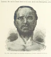 An illustration from Les Races Humaines ... Ouvrage illustré de 334 gravures dessinées sur bois, et de 8 chromo-lithographies, etc (1872)