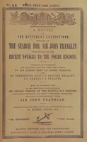 An illustration from Recent Expeditions to the Polar Regions, including all the voyages undertaken in search of Sir J. F. [Compiled from various official documents, and private communications, by R. Huish.] No. 1-60 (1852)