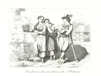 An illustration from Europa's Eden in Bildern. 100 Ansichten und Costum-Bilder von Italien und seinem Volke. [Without letterpress.] Nach Original-Gemälden in Stahl gestochen von C. F., Catel, Gail, Gotzlöff, Mosbrugger, Weller, Pinelli, etc (1858)